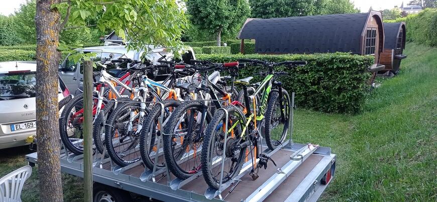 Essai concluant de la remorque aménagée par les experts du CAF  Essai concluant de la remorque aménagée par les experts du CAF